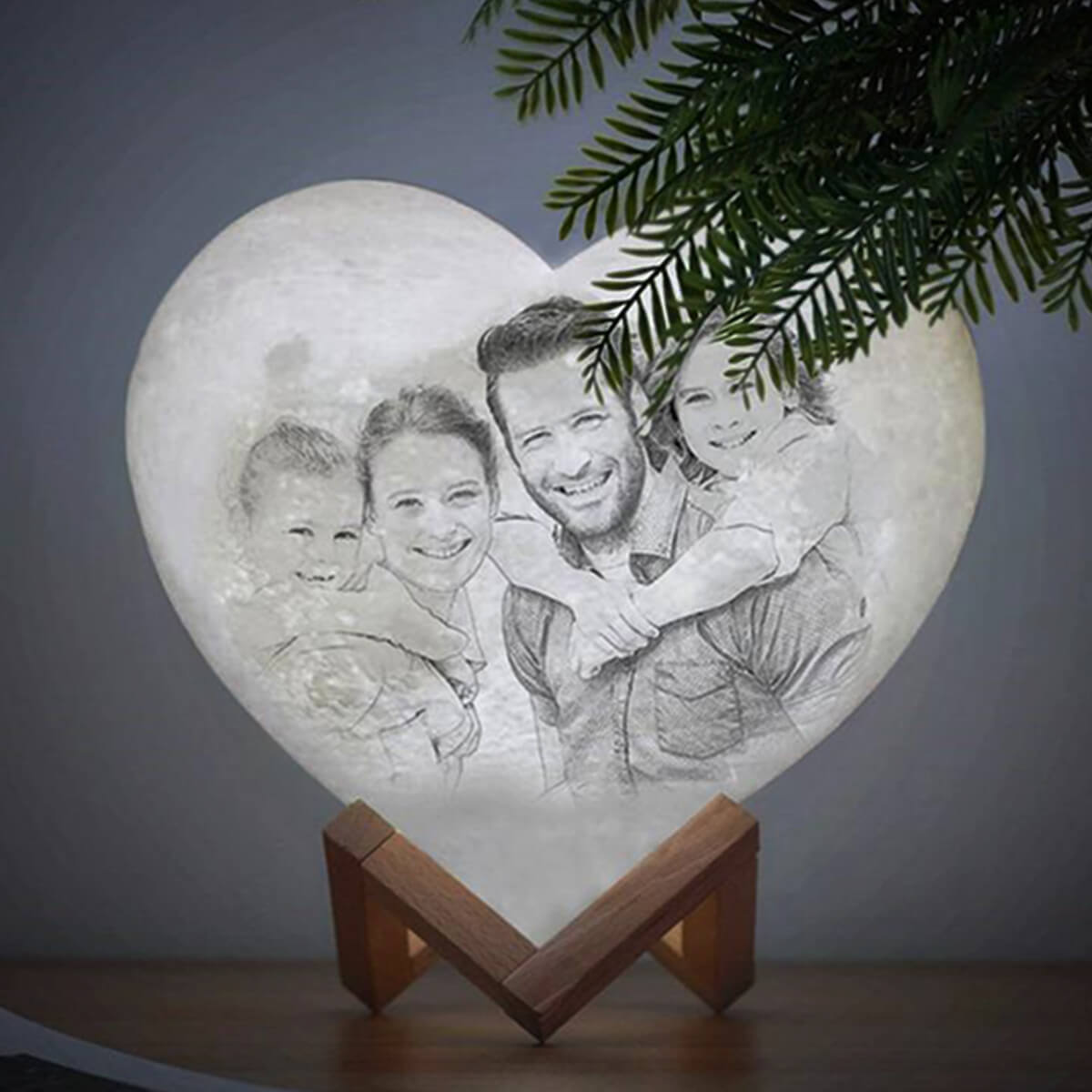 Personalised Heart Lamp